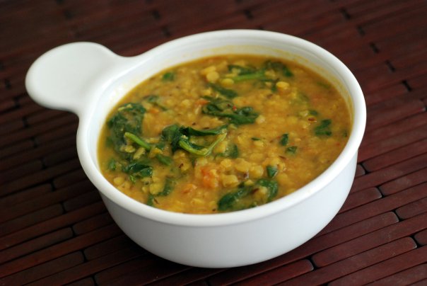 Toor Dal with Spinach (Toor Palak Dal)